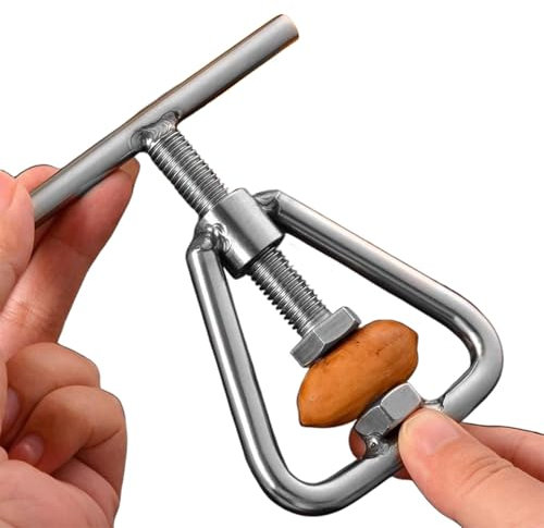 Metal Nut Cracker Tool Nutcracker Kitchen Tool Stainless Steel Pecan Cracker Nutcracker Tool for All Sorts of Nuts