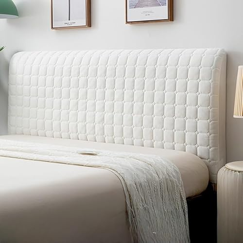 ChangTsingLee Bett Kopfteil Bezug Hussen FüR Bettkopfteil Boxspringbett Weiß 200cm