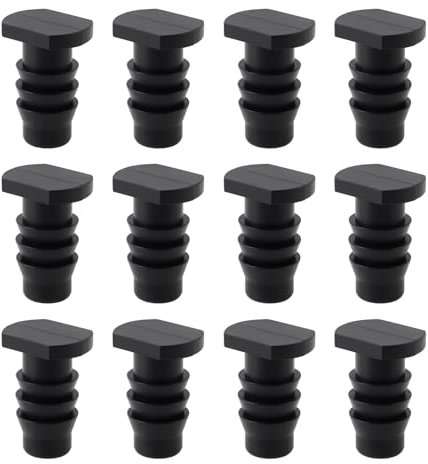 Briny River 40pcs Irrigation End Cap Pipe Drip Plug Accessories for Pipeline Connectors Garden System Aperture 3/8-Inch Capillary Sealing Pipes
