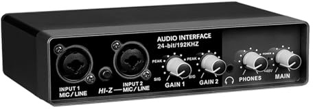 Professionelle Soundkarte Audio Mixer Kanalüberwachung E-Gitarre Live-Aufnahme for Studio-sang(Q-22)