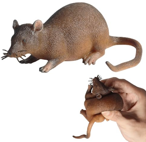 Realistische Maus aus Kunststoff – TPR-Maus-Figur, lustiges und