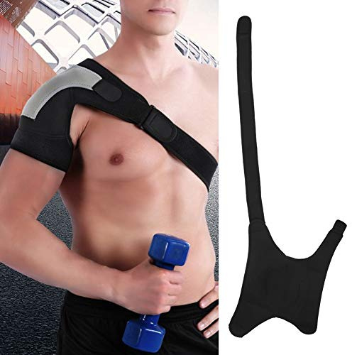 RASTKY Protection d'épaule Droite Réglable pour Les Foulures et Les Blessures – Coussin de Soutien pour Bandage de Sport avec Tissu Respirant et Forte Compression pour Le Tennis et Le Fitness A
