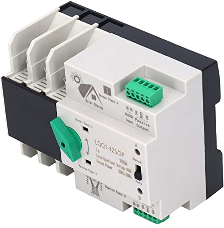 Haofy Commutateur de Transfert Automatique Double Puissance 3P, Coque PC Fiable pour une Alimentation Continue dans les Usines, les Centres Commerciaux et les Crèches