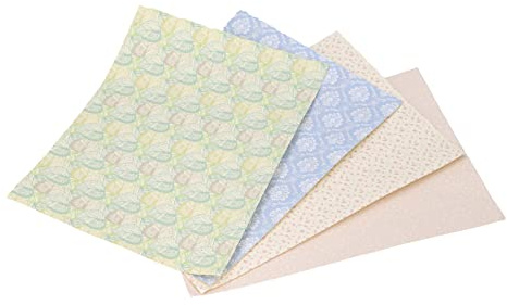 Generic Juego de Papel Tapiz para Casa de Muñecas, Precioso Papel de Pared en Miniatura de para Casa de Muñecas 1:12, para Decorar Sala de Estar, Dormitorio, 4 Hojas