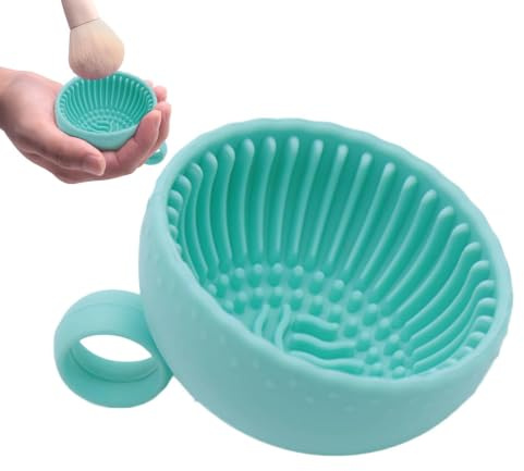 Cuencos Limpiadores de Brochas de Maquillaje de Silicona Limpieza de | Limpiador de Esponjas de Belleza para Mujeres, Chicas, Damas, Esposas, Madres, Amantes de la Belleza,