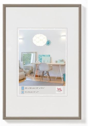 walther design Cadre Photo Acier 10 x 15 cm Nouveau Lifestyle Cadre en Plastique KV015D