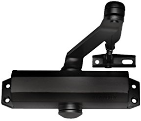 Tesa Assa Abloy DC110-1-9005 Cierrapuertas Brazo Articulado Para Puertas Negro DC110 Con Retenedor