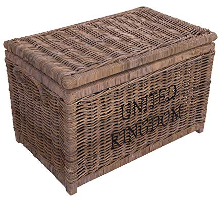Vintage Line Korbtruhe United Kingdom L Korb Rattan Rattankorb Naturrrattan Geflecht