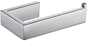 CCKOLE Toilettenpapierhalter, Klopapierhalter, Toilettenpapier Halterung 304 Edelstahl, WC Papierhalter Küchenrollenhalter für Badzimmer and Küche (Chrom Silber, Bohren)