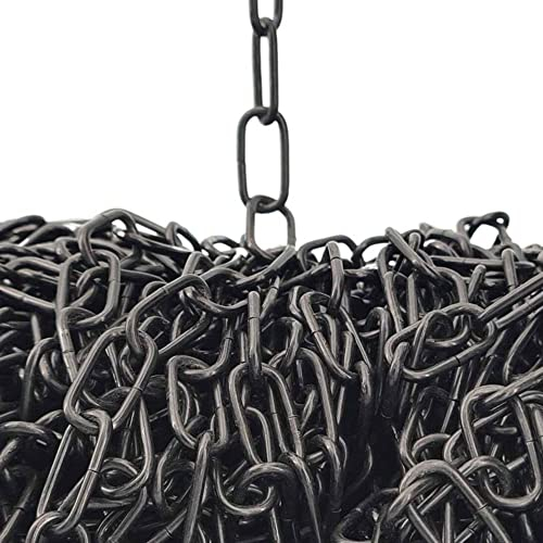 Christoph Palme 10m Eisenkette ø 2mm Glatt Zierkette Rundstahlkette Rundgliederkette Kette (Schwarz)