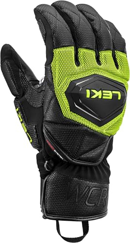 LEKI WCR Coach 3D Unisex Winterhandschuhe Skihandschuhe schwarz-gelb schwarz