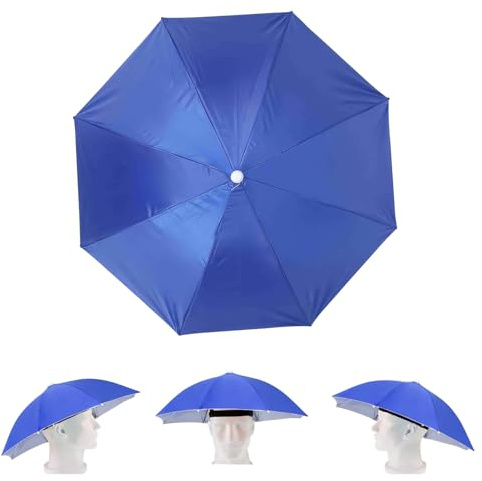 Ldafava Faltbarer Sonnenschirm-Hut, Handfreier Regenschirm für Strand & Outdoor, Wasserdichter UV-Sonnenschutz für Erwachsene & Kinder, Leichter Sonnenschutz Hut für Festival, Angeln, Camping, Reisen