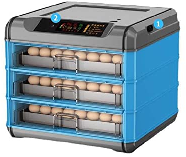 Fully Automatic Egg Incubator - Temperature Control & Egg Turner - Ideal For Hatching Chickens, Birds, Ducks, Quails - Easy-To-Use & Efficient Hatchery Equipment