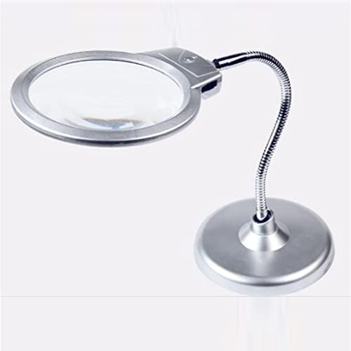 Metallschlauch-Lupe, Faltbare Glasreparatur- und Schreibtisch-Lesetisch-Lupenlampe charitable
