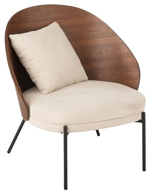 J-Line Sessel Black Cognac