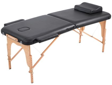 Tragbares, zusammenklappbares agebett, höhenverstellbares Therapiebett mit Tattoo-Moxibustion-Kopfloch, geeignet für Spa-Salons