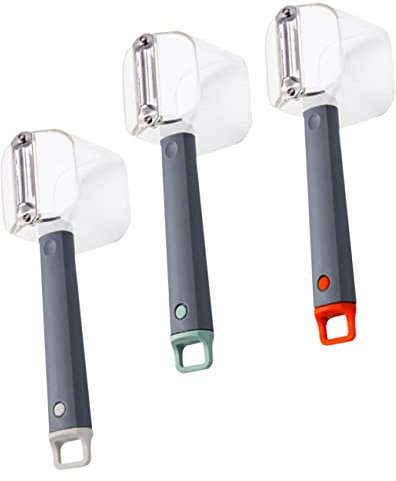 Alipis 3piezas Pelador De Verduras y Frutas Caja De Almacenamiento Peeler Multiusos De Inoxidable Para Patatas Zanahorias y Herramienta De Cocina y Práctica