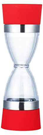 2 in 1 Kitchen Pepper Grinder Hourglass Shape Salt Pepper Mill Grinder Pepper Shaker for Kitchen Cooking Tool