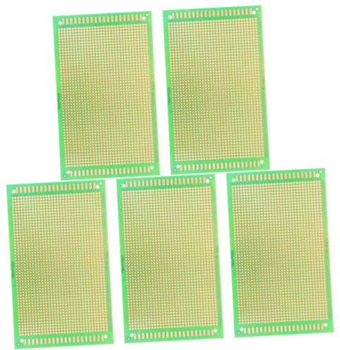 Ciieeo 5 Piezas Placa de Circuito PCB Cara para Experimentos Electrónicos Placa Soldable para Proyectos Electrónicos y Sola Cara