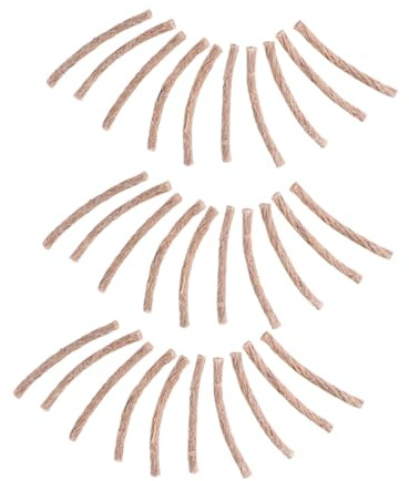 TOYANDONA Cuerda Para Fuego Al Aire Libre Para Camping, 30 Piezas De Cuerda Inflamable De Yute Cera De Abeja, Resistente Al Viento Larga Duración, Suministros Esenciales Para Actividades Al Aire Libre