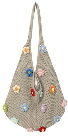 HORREX Stråväska för kvinnor, flätad strandväska, vintage halmväska för kvinnor, semester eleganta ceremoniskor för strand sommarkvällar resor vardag, Khaki