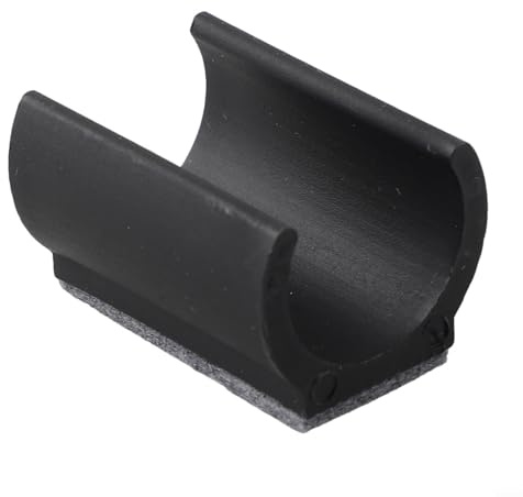 Chair Furniture Gliders 25mm Diameter Felt Padding Floor Protectors for Cantilever Chairs, U-Shaped Foot Pads Noise Reduction Scratch Prevention Black 8 Pack