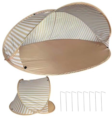 Tente de Plage,Parasol de Plage avec Sac de Transport - Abri Respirant Compact pour Voyage Jardin Festival Montagne Parc Extérieur