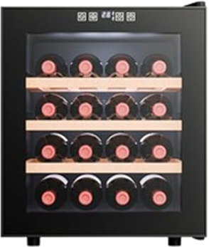 Wine Refrigerator, Adjustable Temperature 11-18°C, Interior LED Lighting, Touch Sensor Control, Holds 16/24/28 Bottles