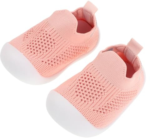 Uonlytech Zapatos para Aprender Caminar de Malla para Bebés Niñas Zapatillas Transpirables y Ligeras con Suave Antideslizante para y Verano para Entrenamiento Interior y Exterior