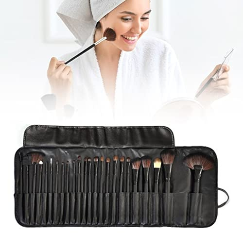 Yinhing 24st Professionella Makeupborstar Set Mjuka Hudvänliga Makeupborstar Inkluderar Förvaringsväska Essentiella Kosmetiska Skönhetsverktyg för Applicering