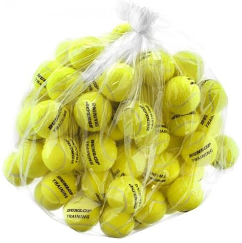 Dunlop Tennisbollsträning gul 60 boll polybag – för coaching och träningspass