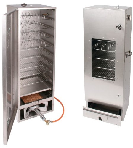 SMOKI- Räucherofen 120x39x33cm aus V2A Edelstahl mit Scheibe