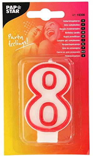Vela cumpleaños Nº 8