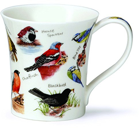 DUNOON Becher Jura an Vögeln – Bone China Blue Tit