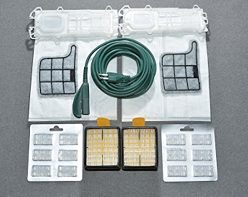 12 SACCHETTI IN MICROFIBRA + 12 PROFUMI + 2 FILTRI EPA + 2 FILTRI + 1 CAVO ELETTRICO DA 7 MT MOTORE PER FOLLETTO VK 135 136 ASPIRAPOLVERE VORWERK ADATTABILI
