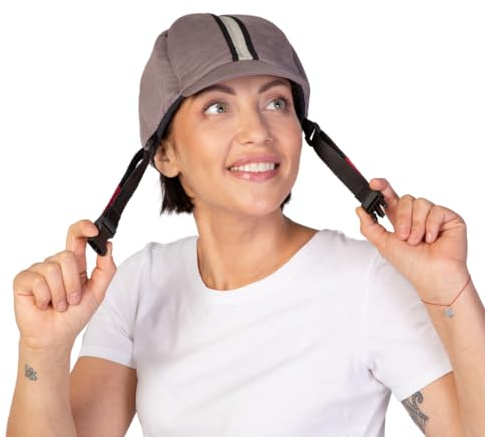 Ribcap Hardy Medical Helmet | Platin | Large (59-61 cm) | Protective Medical Helmet for Adults | Padded Hat for Elderly Falls | Epilepsy Seizure Hat | Fashionable & No Stigma