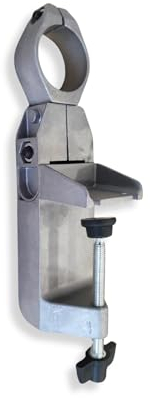 Lux Metal - Supporto per trapano da banco a colonna Ø 43 MM universale accessori elettrico elettrici morsa staffa fresa orientabile in alluminio universale ottimo per Lucidare Fresare Arrotare
