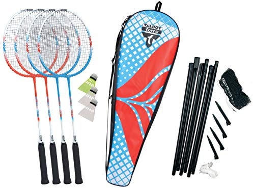 Talbot Torro Unisex – Erwachsene Badminton-und Federball, 4-Fighter Set, 449408, OneSize