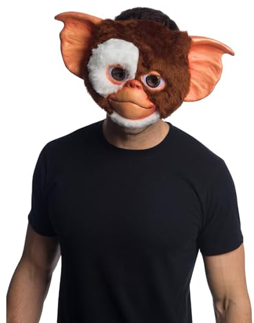 Rubie's - Maschera Costume - Gremlins: Segreti della maschera Mogwai con capelli di peluche, Gizmo mens taglia unica