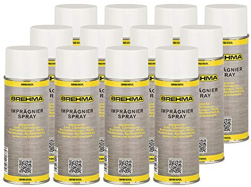 BREHMA 12x Imprägnierspray, Imprägnierung, Textilien, Zelte, Cabriodächer, Markissen, Wasser- und schmutzabweisend