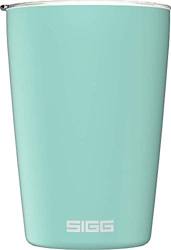 SIGG Neso Cup Glacier Thermobecher (0.3 L), schadstofffreier und isolierter Kaffeebecher, Coffee to go Becher aus 18/8 Edelstahl, mit Keramik Pure Ceram Beschichtung