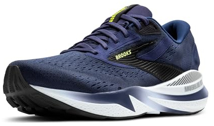 Brooks Men’s Adrenaline GTS 24 Supportive Running Shoe, Peacoat/Black/Sharp Green, 10.5 Wide