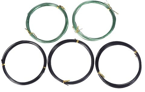 FUNOMOCYA 5 Rollos Alambre De Colores Para Manualidades Alambre De Aluminio Alambre De Color Aluminio Recocido Alambre Para Jardineria Alambre De Color Artesanal Joyas Bicicleta