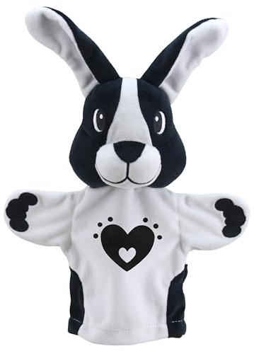 The Puppet Company - Meine erste Handpuppe schwarz und weiß – Hasen-Handpuppe – PC003804