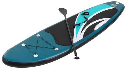 Hanmorfarbi paddleboard uppblåsbar surfbräda, utomhus vattenskidor nybörjare surfbräda stående bekväm paddleboard, mångsidig uppblåsbar paddleboard, 305 x 76 x 10 kryssningsbräda