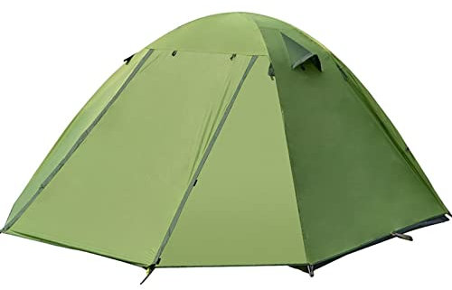 Familien-Campingzelt für 3 4 Personen, leicht, tragbar, wasserdicht, doppellagig, für 4 Jahreszeiten, Outdoor-Aktivitäten