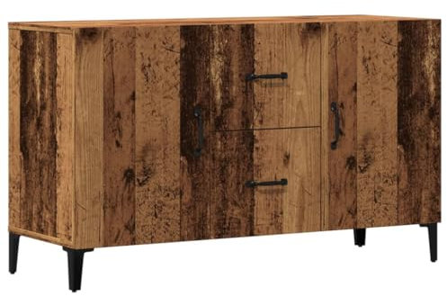HETFTJN Mobiletto Cucina Salvaspazio Armadietto da Esterno Mobiletto Cucina Armadio Cucina - Credenza Legno Antico 100x36x60 cm in Legno Multistrato per Interno Soggiorno Cucina Casa Salotto