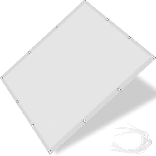 Sonnensegel Wasserdicht Rechteckig 2.4 x 3.3 m Uv-Schutz, Wetterfest, Sonnenschutz Beschattung für Terrassenüberdachung für Außenbereich,Garten, Weiß