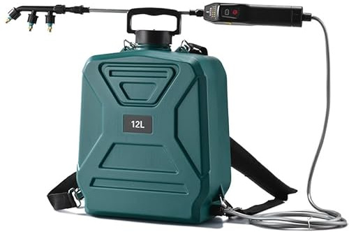 Pulverizador Eléctrico 12 Litros Pulverizador Mochila Bateria a Presion Portátile Sulfatada Eléctrica a Bateria para Jardin Plantas