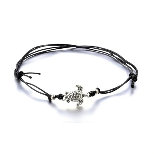 Bracelet aninu avec tortue et suivi GPS en direct + application – Chaîne de cheville Turtles pour femmes, bracelets de partenaire pour femmes, filles et enfants, bracelets d'amitié surfeurs, bijou
